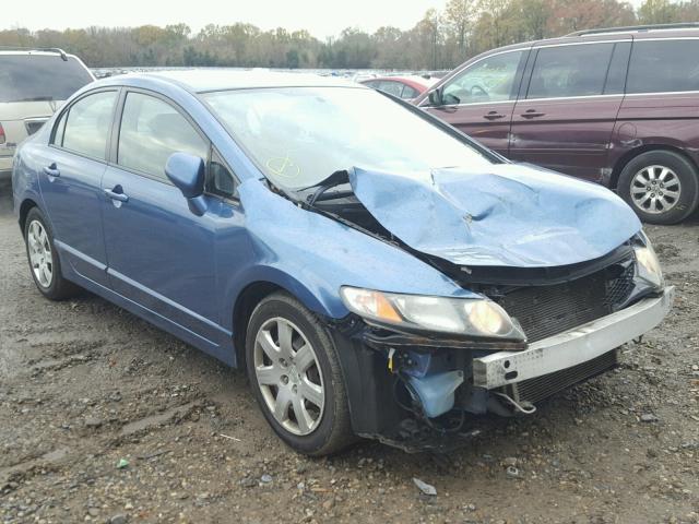 2HGFA1F59AH563627 - 2010 HONDA CIVIC LX BLUE photo 1