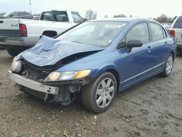 2HGFA1F59AH563627 - 2010 HONDA CIVIC LX BLUE photo 2