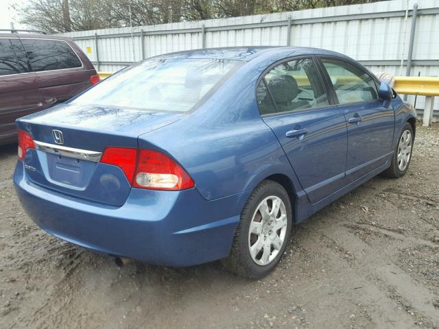 2HGFA1F59AH563627 - 2010 HONDA CIVIC LX BLUE photo 4