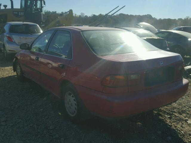 JHMEG8650PS034939 - 1993 HONDA CIVIC LX RED photo 3