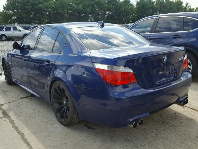 WBSNB935X6B584571 - 2006 BMW M5 BLUE photo 3