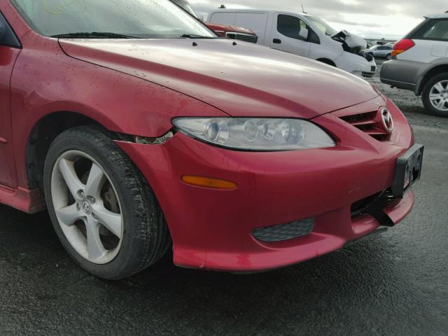 1YVHP80C655M54815 - 2005 MAZDA 6 I RED photo 9