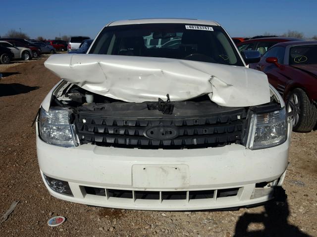 1FAHP25W59G103657 - 2009 FORD TAURUS LIM WHITE photo 9