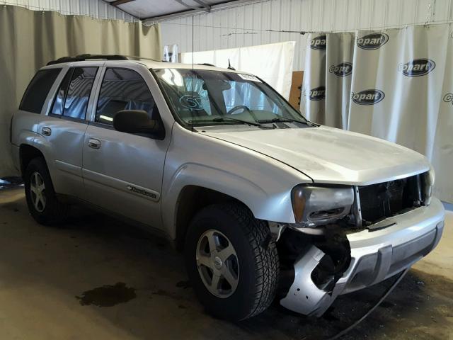 1GNDS13S142126965 - 2004 CHEVROLET TRAILBLAZE SILVER photo 1