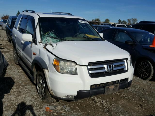 2HKYF18526H501426 - 2006 HONDA PILOT EX WHITE photo 1