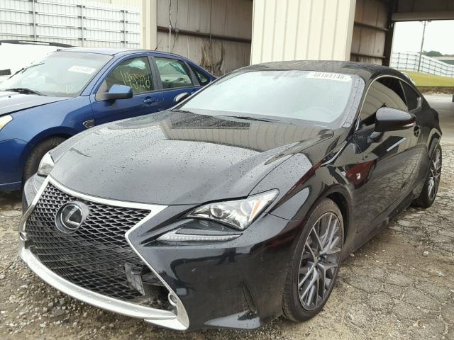 JTHHE5BC7F5001133 - 2015 LEXUS RC 350 BLACK photo 2