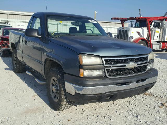 1GCEK14X26Z103275 - 2006 CHEVROLET SILVERADO BLUE photo 1