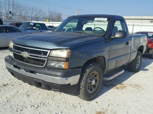 1GCEK14X26Z103275 - 2006 CHEVROLET SILVERADO BLUE photo 2