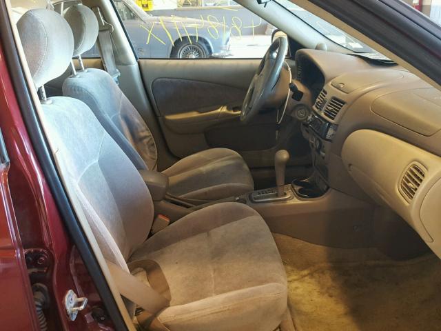 3N1CB51D72L629351 - 2002 NISSAN SENTRA XE BURGUNDY photo 5