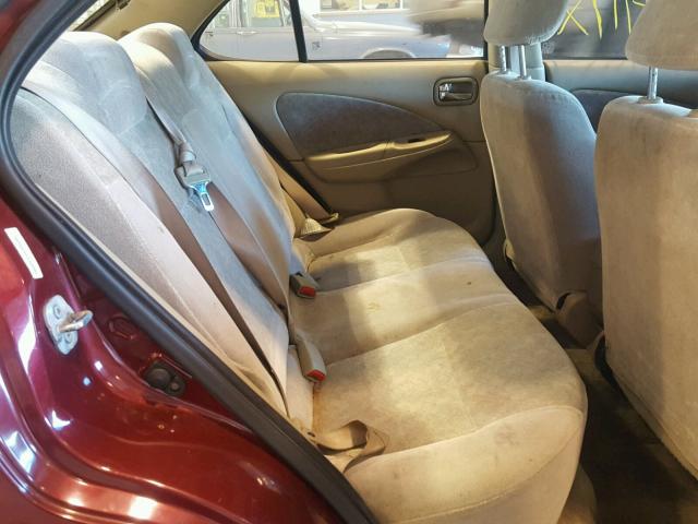 3N1CB51D72L629351 - 2002 NISSAN SENTRA XE BURGUNDY photo 6