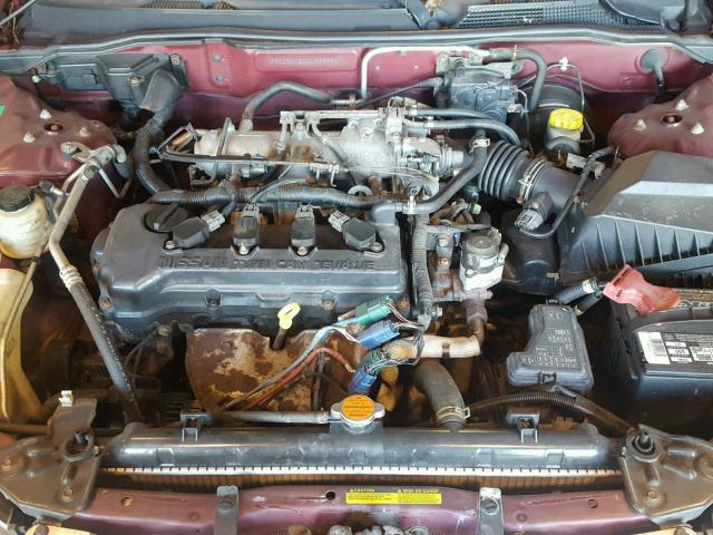 3N1CB51D72L629351 - 2002 NISSAN SENTRA XE BURGUNDY photo 7