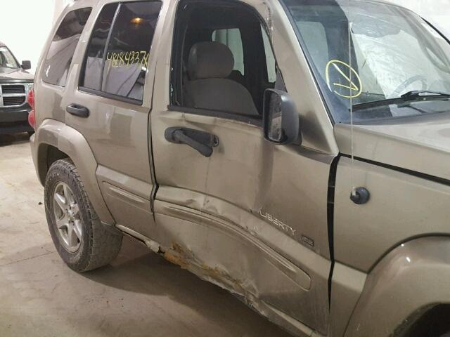 1J4GL58K13W519918 - 2003 JEEP LIBERTY LI GRAY photo 9
