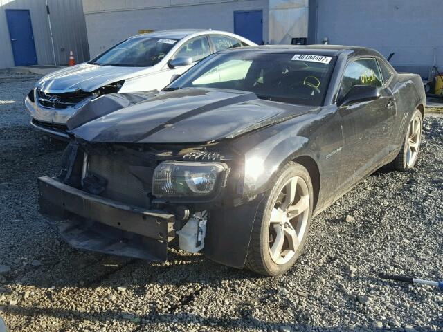 2G1FA1E39D9209211 - 2013 CHEVROLET CAMARO LS BLACK photo 2