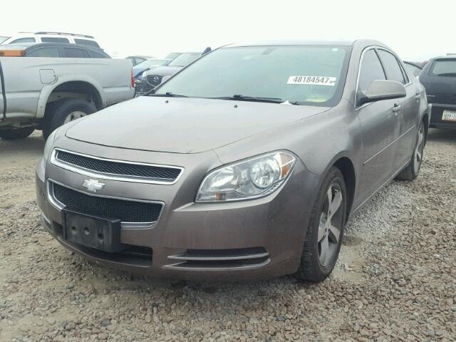 1G1ZC5EUXBF365205 - 2011 CHEVROLET MALIBU 1LT BROWN photo 2