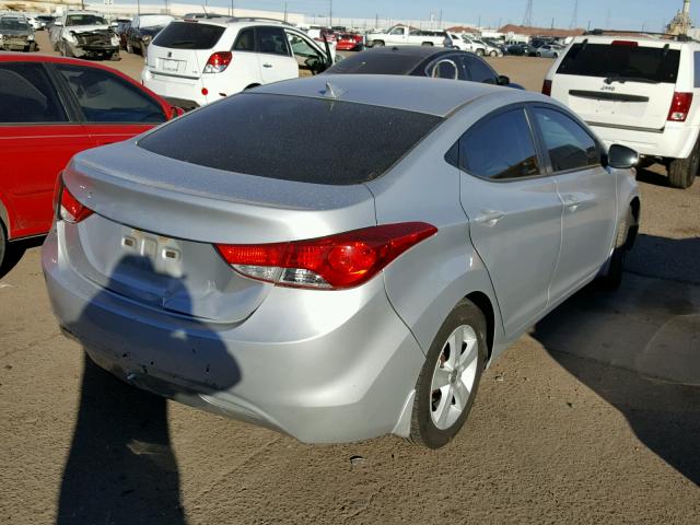 KMHDH4AE1CU183414 - 2012 HYUNDAI ELANTRA GL SILVER photo 4