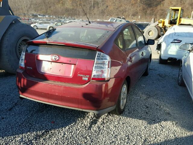 JTDKB20U450127150 - 2005 TOYOTA PRIUS RED photo 4