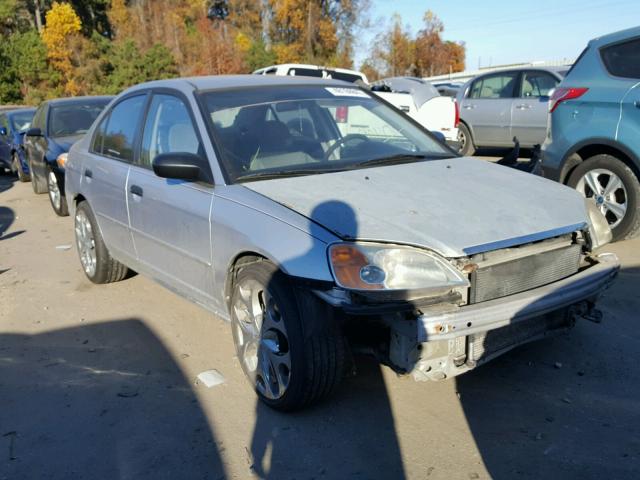 1HGES15581L026101 - 2001 HONDA CIVIC LX SILVER photo 1