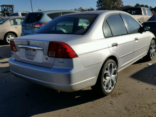 1HGES15581L026101 - 2001 HONDA CIVIC LX SILVER photo 4