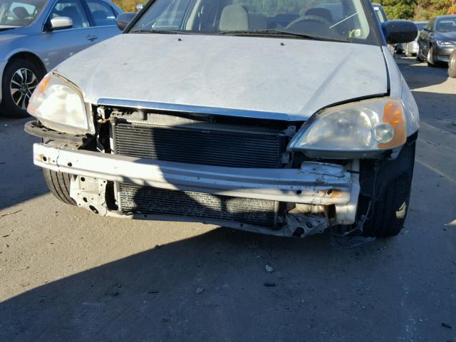 1HGES15581L026101 - 2001 HONDA CIVIC LX SILVER photo 9