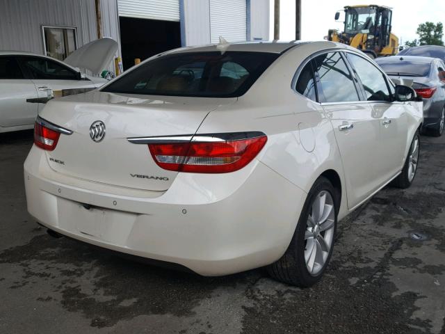 1G4PS5SKXC4193030 - 2012 BUICK VERANO WHITE photo 4