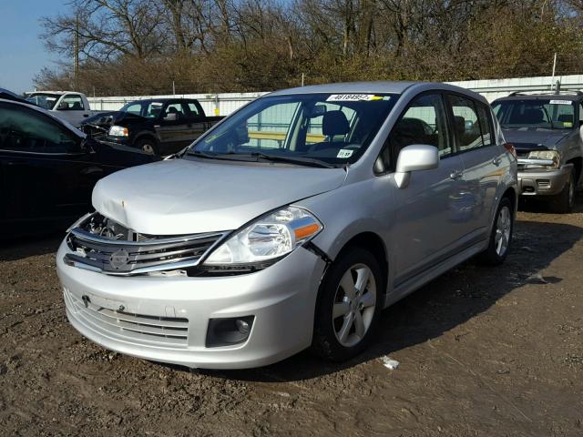 3N1BC1CP7CK242895 - 2012 NISSAN VERSA S SILVER photo 2