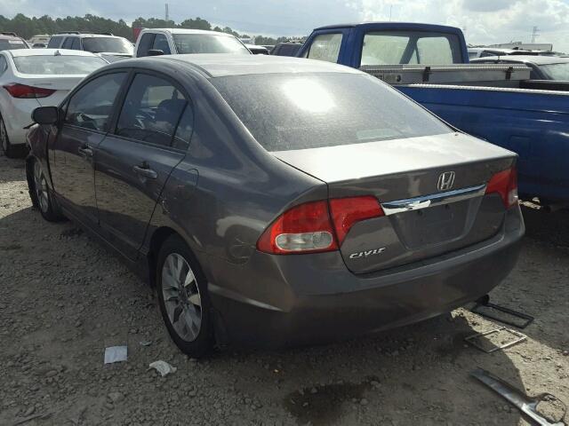 19XFA1F91AE011746 - 2010 HONDA CIVIC EXL Qəhvəyi foto 3