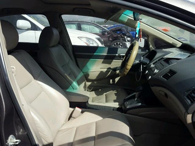 19XFA1F91AE011746 - 2010 HONDA CIVIC EXL Qəhvəyi foto 5