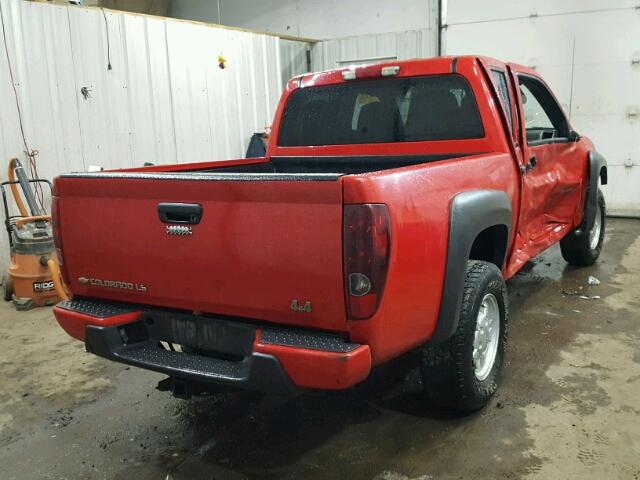 1GCDT136658123311 - 2005 CHEVROLET COLORADO RED photo 4