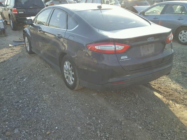 3FA6P0G70GR156578 - 2016 FORD FUSION S BLACK photo 3