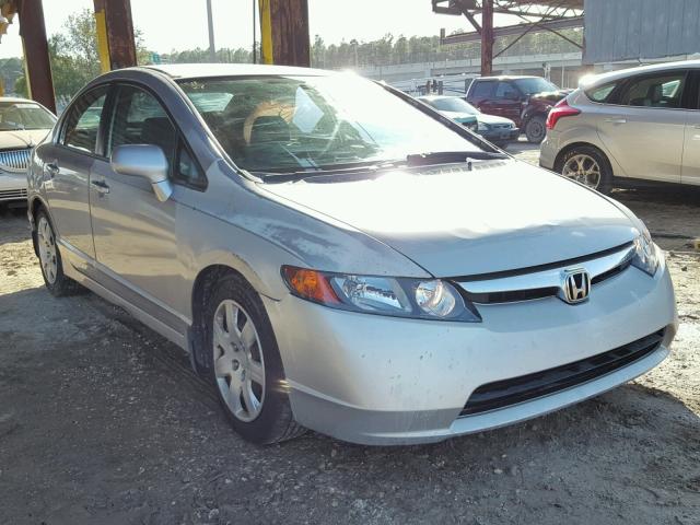 1HGFA16586L032722 - 2006 HONDA CIVIC LX SILVER photo 1