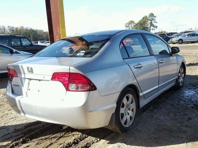 1HGFA16586L032722 - 2006 HONDA CIVIC LX SILVER photo 4