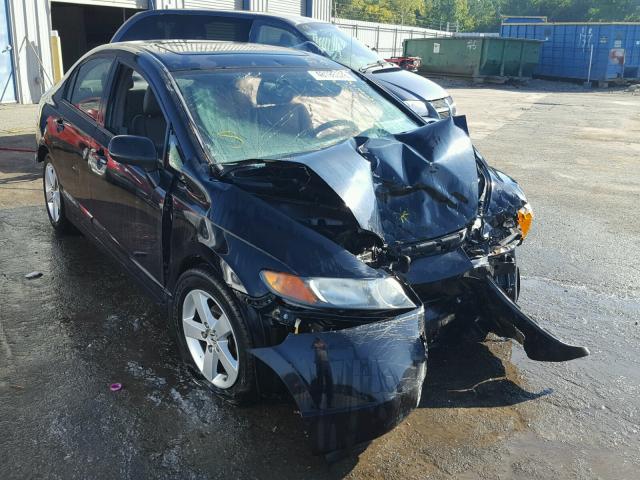 2HGFA16998H357205 - 2008 HONDA CIVIC EXL BLACK photo 1