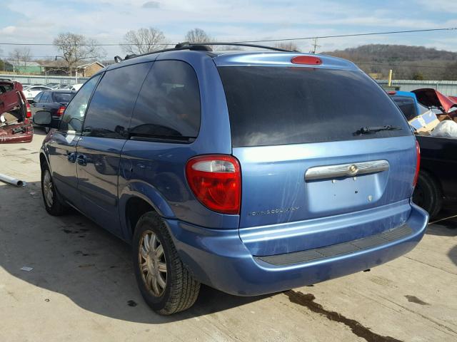 1A4GJ45R27B120837 - 2007 CHRYSLER TOWN & COU BLUE photo 3