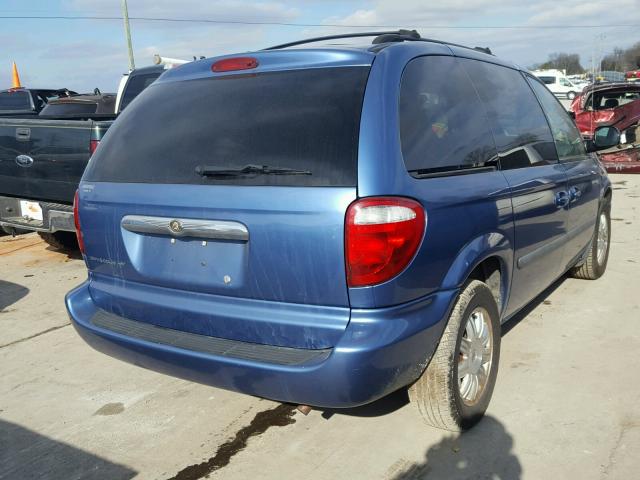 1A4GJ45R27B120837 - 2007 CHRYSLER TOWN & COU BLUE photo 4