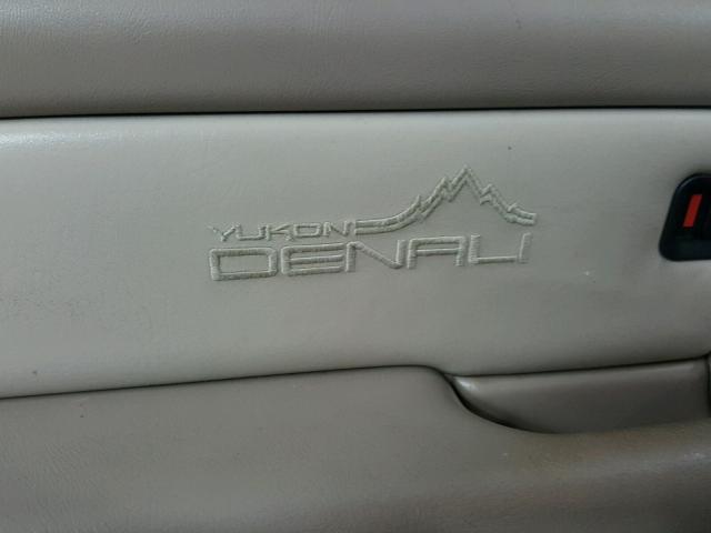 1GKEK63U81J275147 - 2001 GMC DENALI WHITE photo 9