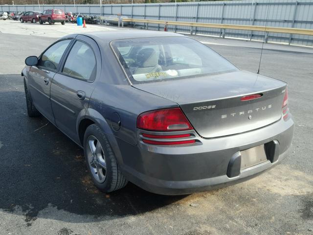 1B3EL56T94N170198 - 2004 DODGE STRATUS ES GRAY photo 3