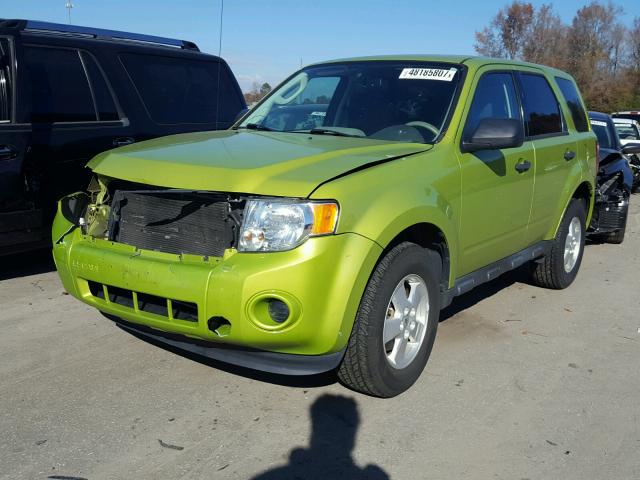 1FMCU0C70CKB63195 - 2012 FORD ESCAPE XLS GREEN photo 2