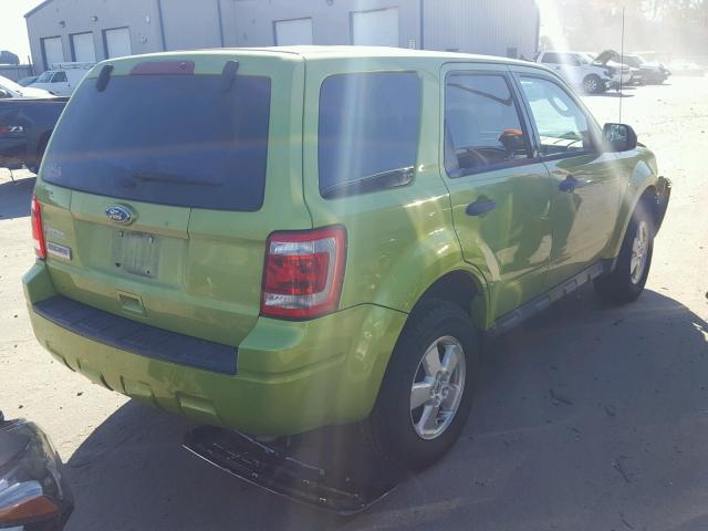 1FMCU0C70CKB63195 - 2012 FORD ESCAPE XLS GREEN photo 4