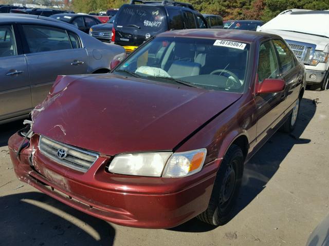 JT2BG22K0Y0415614 - 2000 TOYOTA CAMRY CE RED photo 2