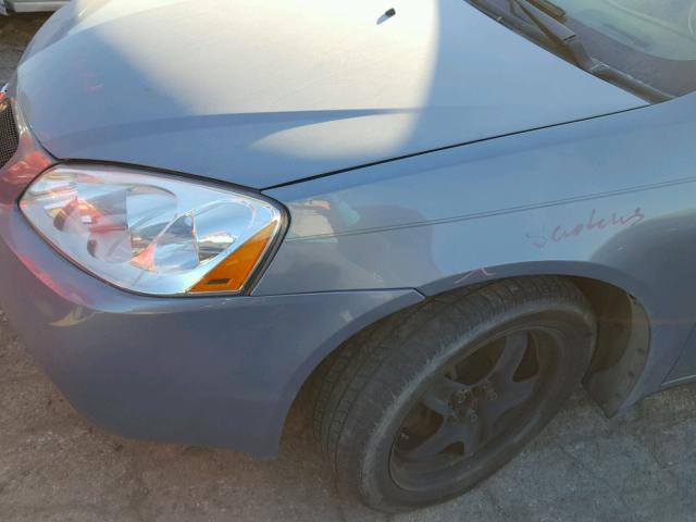 1G2ZG57B984133436 - 2008 PONTIAC G6 BASE GRAY photo 9