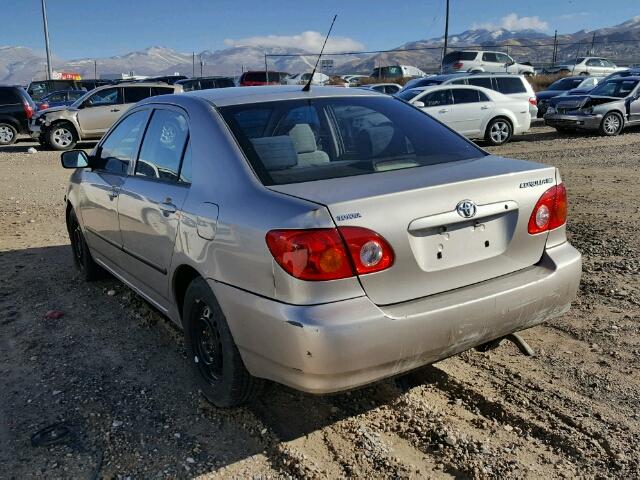 1NXBR32E83Z115821 - 2003 TOYOTA COROLLA CE TAN photo 3