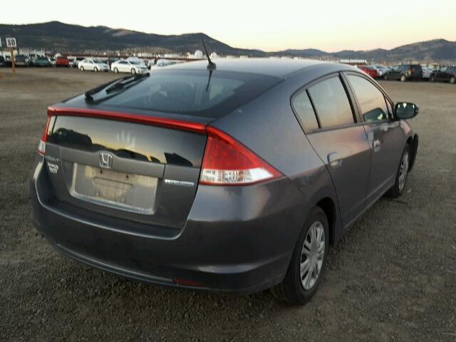 JHMZE2H51BS009350 - 2011 HONDA INSIGHT LX GRAY photo 4