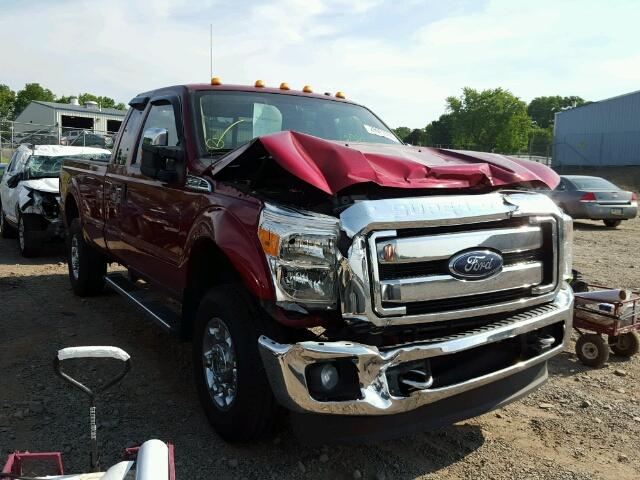 1FT8X3B67EEA70400 - 2014 FORD F350 SUPER RED photo 1