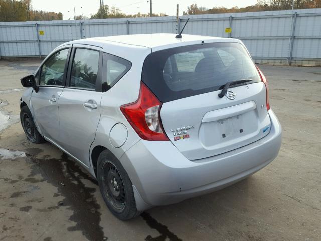 3N1CE2CP8FL409669 - 2015 NISSAN VERSA NOTE SILVER photo 3