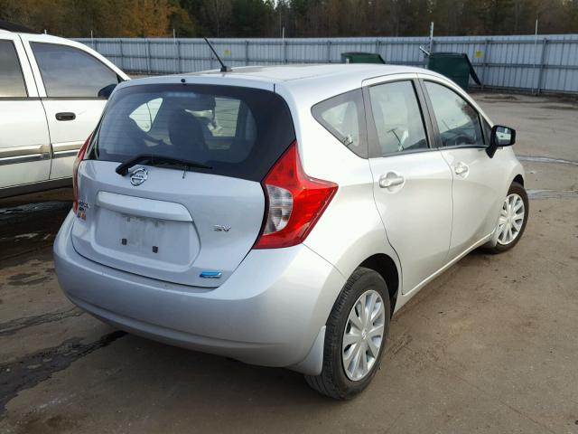 3N1CE2CP8FL409669 - 2015 NISSAN VERSA NOTE SILVER photo 4