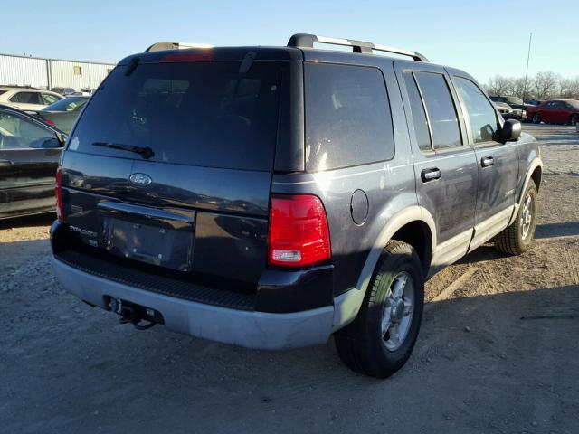 1FMZU63E42UA25383 - 2002 FORD EXPLORER X BLUE photo 4