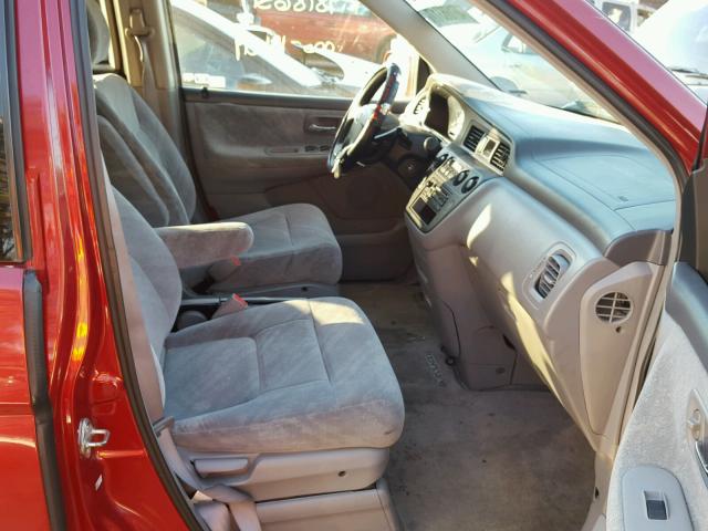 5FNRL18603B094514 - 2003 HONDA ODYSSEY EX RED photo 5