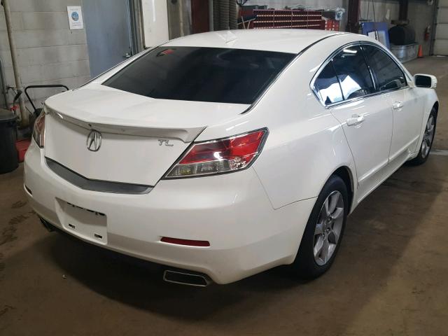 19UUA8F57DA007870 - 2013 ACURA TL TECH WHITE photo 4