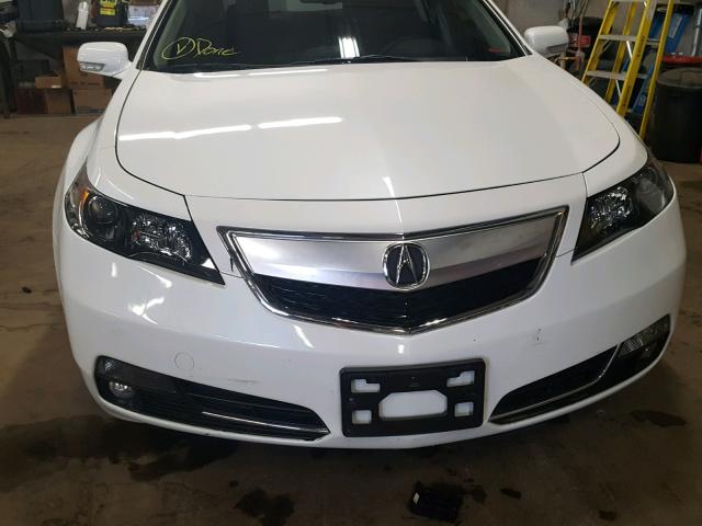 19UUA8F57DA007870 - 2013 ACURA TL TECH WHITE photo 9