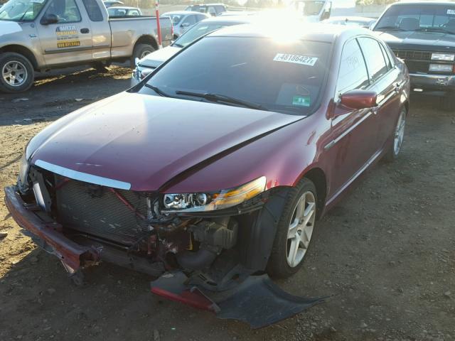 19UUA66265A016443 - 2005 ACURA TL BURGUNDY photo 2